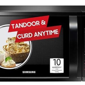 Samsung 28L, Convection Microwave Oven with Curd Making(MC28A5013AK/TL, Black, Ceramic Enamel Cavity with 10 Year Warranty)