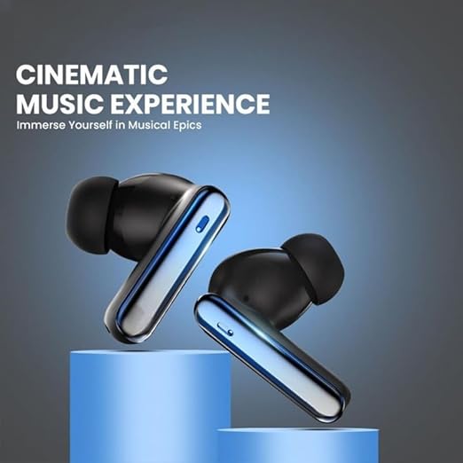 Wireless Ear Buds X550 for OnePlus Nord 3 5G 256GB Earphones Cinematic Spatial Audio, 20hrs Playtime, Bluetoot Headphones mic Type C Fast Charging –C-Black - Image 2