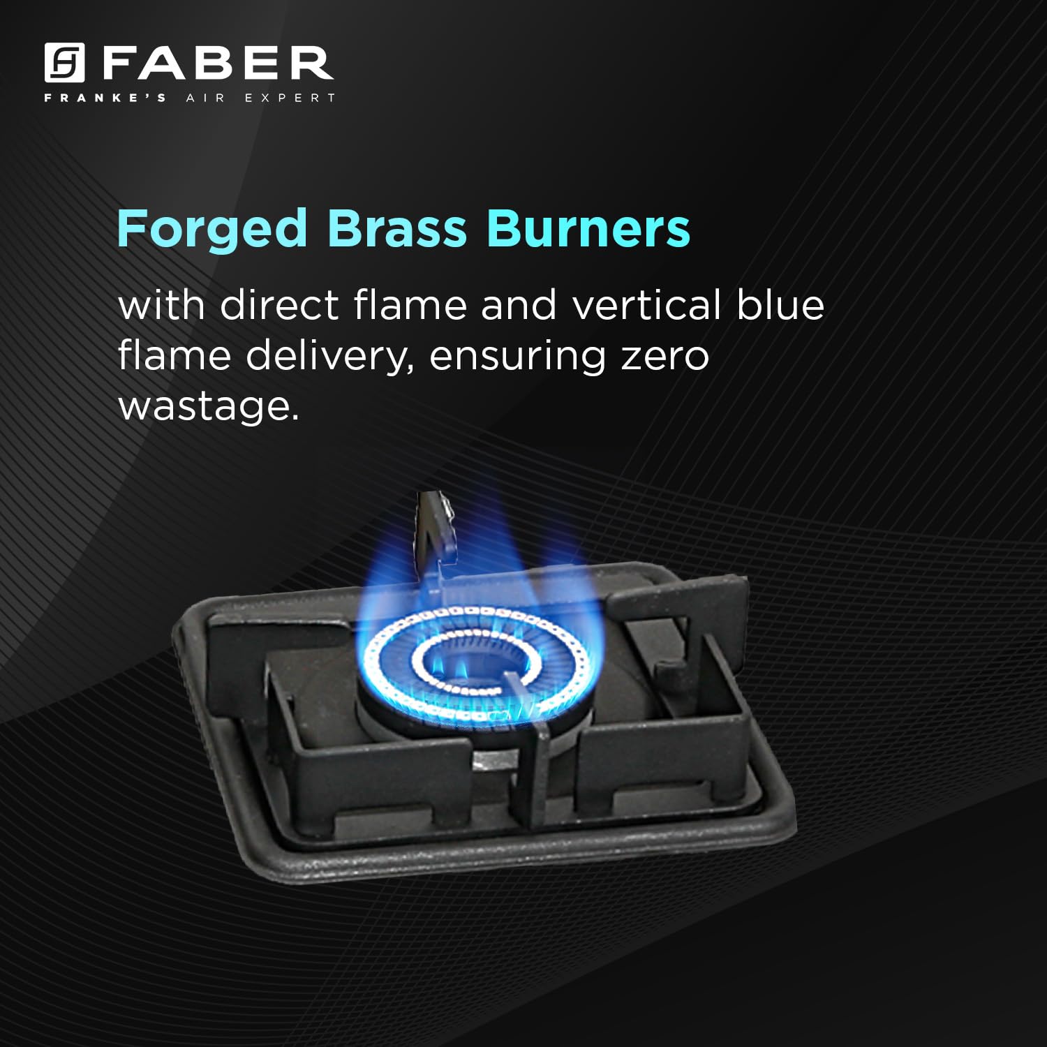 Faber Stylish 4 Brass Burners 69cm Sleek Cooktop |Manual Ignition|MS Powder Coated Pan Support|Black Glass Finish|5 Yrs Warranty Glass & Burners|2 Yrs Comprehensive & Valve| Cooktop Prince Plus 4BB BK - Image 7
