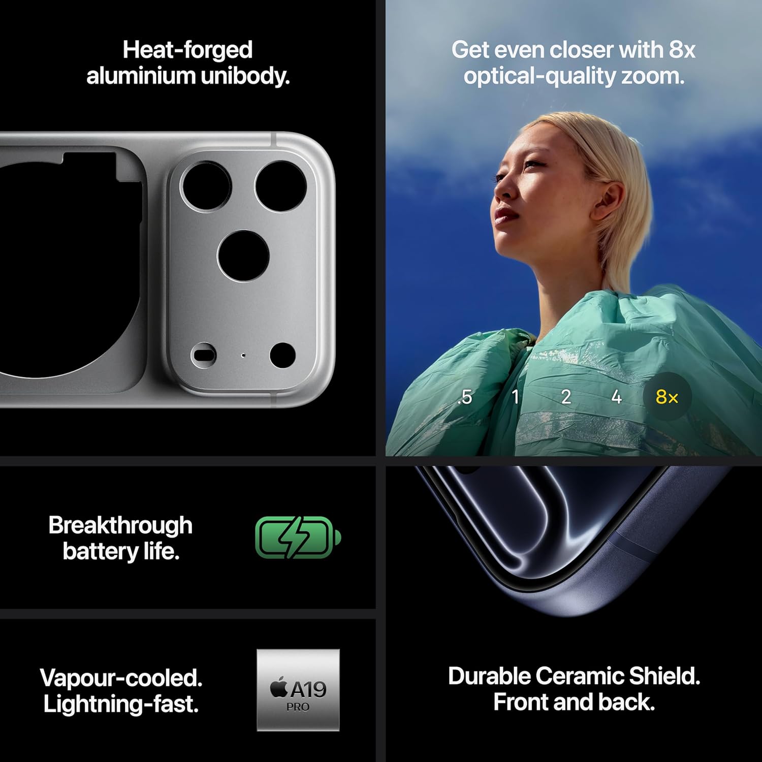 Apple iPhone 17 Pro 512 GB: 15.93 cm (6.3″) Display with Promotion up to 120Hz, A19 Pro Chip, Breakthrough Battery Life, Pro Fusion Camera System with Center Stage Front Camera; Cosmic Orange - Image 4