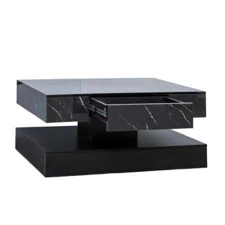 6.93IN High LED Coffee Table,Modern Coffee Table For Living Room,Living Room Tables,Large Living Room Furniture,LED Lights - Image 2